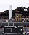 60000 TONN:Gasnors LNG anlegg på Karmøy kan produsere 60 tonn LNG daglig. Gassen hentes fra distribusjonsnettet for gass på Karmøy.