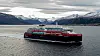 MS «Roald Amundsen» på sin første prøveseilas i farvannene i Møre og Romsdal, februar 2019. Foto: Hurtigruten