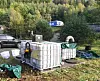 Rensetesten foregår tett på E6 ved sørenden av Nordbytunnelen Foto: Kjell Wold, Statens vegvesen
