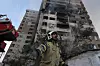 Vi fikk se en ny type krigføring mellom Iran og Israel, skriver Michael A. Riegler og Jostein Jensen. Bildet viser et sprengt boligkompleks i Teheran under krigen mellom Iran og Israel.