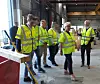 Finansminister Siv Jensen på besøk hos Splitkon i Åmot. Foto: Wergeland Apenes