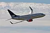 Ny Boeing 737 i SAS sine farger rett fra fabrikken.