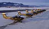Saab Safari-flyene til Luftforsvarets flygeskole har ikke alltid vært gule. Her er noen av dem i 1998, da Flygeskolen fortsatt var på Værnes. Foto: Arne Flaaten/Forsvaret