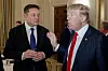 Elon Musk (til venstre) snudde i sommer og gjorde seg til bestevenn med påtroppende president Donald Trump.