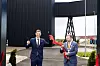 Klima- og miljøminister Andreas Bjelland Eriksen klippet snora og åpnet det nye kloakkrenseanlegget, sammen med Fredrikstads ordfører. Ordføreren i Sarpsborg var ikke til stede.