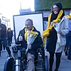 Raymond Johansen og Lan Marie Nguyen Berg hyllet tiltaket som et nytt skritt mot deres uttalte mål: Oslo som nullutslippsby. Foto: Knut Bjørheim