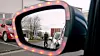 Røde blinkende lys på speilet og en høy alarm skal varsle bilførere og passasjerer om at det er en sykkel innenfor faresonen til bilen.