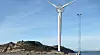Alt klart: Sway fikk tilsagn om 137 millioner kroner fra Enova, og konsesjon til å sette opp gigantturbinen ved Ljøsøyna i Øygarden utenfor Bergen. Hit kom den aldri, og pengene ble aldri brukt. Illustrasjon: Sway Turbine AS.