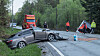 10 personer døde i trafikkulykker på norske veier i august. Bildet er fra en trafikkulykke på E39 mellom Kristiansand og Mandal i fjor, der en person omkom.