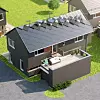 Våren 2018 var det ikke måte på hvor mange fordeler det var med Otovos sveitsiske solcelletakstein. Illustrasjon: Otovo / Sunstyle