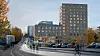 De nye studentboligene i Blindernveien 6 skal bygges i fem etasjer ut mot veien, og 12 etasjer i bakkant.