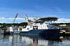 Stril Server er leid ut til oppdrag for Deep Ocean. Stril Server er bygget i 2014 med MM 85 MSV design. Skipet har en 70-tonns kran og skal installere batterier for hybrid drift. I 2022 har skipet bistått Equinor under utplassering av havvindturbiner på Hywind Tampen. Foto: Simon Møkster