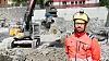 Til deponi: Miljøleder Tollef Eliassen i Veidekke på Vestkantbadet i Oslo der store mengder betong går rett til deponi i stedet for å bli brukt. Eliassen ser frem til nye regler som vil gjøre det lettere for bransjen å bruke gammel betong.