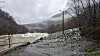 Fylkesvei 301 i Utladalen i Årdal etter at ras stengte veien i november 2022.