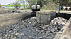 Blandet industrielt plastavfall i Gujarat i India.
