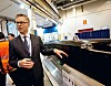 Skrog nr 1: KDS-direktør Harald Ånnestad med det første ferdigproduserte JSM-skroget.