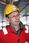 ROLIG: Kaptein Bernt Finnøy på Far Samson ble gledelig overrasket over det lave støynivået under bollrad pull-testen. - Det er godt arbeidsmiljø for mannskapet, sier han.
