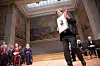 – Vi skal forstå vår egen planet og bruke denne informasjonen til å lete etter mulige beboelige soner i andre planetsystemer. forteller Trond Torsvik, som i 2016 ble tildelt universitetets forskningspris i en høytidelig seremoni i Universitetets aula. Foto: Yngve Vogt/Apollon