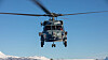 Dansk Seahawk-helikopter på besøk på Maritim Helikopterving under øvelsen Joint Viking.