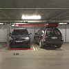 Det er trangt om plassen i parkeringskjelleren som førte til at boligkjøperne fikk prisavslag. Foto: Privat