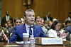 Forsvarsminister Pete Hegseth under høringen i senatskomiteen for bevilgninger i forrige uke.