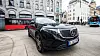 En tyskregistrert Mercedes EQC i Oslo.