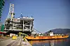 Dockwise White Marlin kommer til å bruke omkring seks uker på å frakte plattformdekket fra Sør-Korea til Norge. Foto: Roar Lindefjeld/Statoil