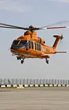 Det var dette Bell 525 Relentless-helikopteret som havarerte onsdag. Bildet er fra den første flygningen, 1. juli i fjor. Foto: Sheldon Cohen