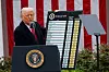 President Donald Trump presenterte de nye tollsatsene i Rosehagen ved Det hvite hus onsdag denne uken. Foto: Carlos Barria/Reuters/NTB