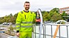 Torstein Flatla i Hadeland Maskindrift med den nye lensepumpen til MILWAUKEE®.