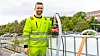 Torstein Flatla i Hadeland Maskindrift med den nye lensepumpen til MILWAUKEE®.