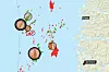 Flere av de største utslippspunktene på sokkelen ligger utenfor kysten av Vestland. Her finner vi blant annet Statfjord, Oseberg, Troll, Gullfaks, Snorre og Kvitebjørn. Illustrasjon: Kjersti Magnussen