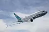 Passasjerflyet Boeing 737 Max-7 under jomfruturen i 2018.