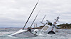Fregatten Helge Ingstad havarerte i Hjeltefjorden nord for Stureterminalen i Øygarden natt til 8. november 2018. Bildet er tatt 14. november 2018.