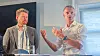 – Dere vil ha målstyring, men Norge styres ikke på den måten, sa NVEs Kjetil Lund på Arendalsuka. Til venstre står kommunikasjonssjef Atle Simonsen i Lyse.