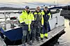 NTNU-professorene Øyvind Ødegaard (t.v.), Geir Johnsen og Asgeir Sørensen er skremt over hvor mye Mjøsa er påvirket av kjemikalier og miljøgifter. De har i oktober 2024 gjennomført undersøkelser med slangeroboten Eelume, utstyrt med avanserte sensorer og hyperspektralt kamera.