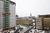 DEKKET TIL: Høyblokka (f.v.), Y-blokka og S-blokka. Hva som skal skje med de bombede regjeringsbyggene er et så følsomt spørsmål at statsråd Rigmor Aasrud har utsatt hele beslutningen i ytterligere ett år.