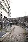 Terrengløype: Denne sykkelparkeringen ved Barcode har store nivåforskjeller.