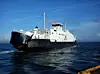Bastø V er en av fergene Bastø Fosen har i den travle ruta mellom Vestfold og Østfold. De gamle fergene skal installere NOx-katalysator.
