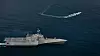 USS «Gabrielle Giffords» (LCS 10) øver på å bekjempe et ubemannet overflatefartøy.
