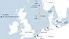 Slik skal EU2NSEA-prosjektet se ut, ifølge en skisse fra Equinor. Rørledningen fra Tyskland til lagringsstedene Luna og Smeaheia er på omtrent 900 kilometer. Illustrasjon: Equinor