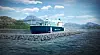 Seaborg utvikler reaktorer som kan monteres i flåter og slepes dit det trengs elektrisk energi. En slik flåte kan ha mange reaktorer og kan yte opptil 800 MW elektrisk kraft i tillegg til varme. Reaktorene har brennstoff nok til 12 års drift. Da blir de hentet og eventuelt skiftet ut med nye. Illustrasjon: Seaborg