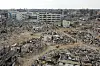 Dronebilde som viser ødeleggelsene i Rafah sør på Gazastripen er tatt 22. januar 2025.