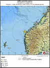 Det har vært rystelser over store deler av Vestlandet etter et jordskjelv noen mil vest av Herøy i Møre og Romsdal søndag kveld. Foto: emsc-csem.org
