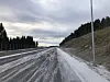 Nesten 60 prosent av strekningen er asfaltert.