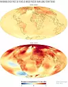 Bildet viser at store deler av den globale oppvarmingen har skjedd de siste tiårene, og at det er i polområdene, spesielt i arktis, der vi ser de største temperaturøkningene. Dette skyldes tilbakekoblingsmekanismer som følge av tap av sjøis. Illustrasjon: NOAA Climate.gov med data fra NCEI