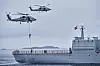 Danmark har snart brukt opp forsvarsbudsjettet sitt, blant annet ved å øke tilstedeværelsen i Arktis. Her fra en militærøvelse ved Nuuk på Grønland.