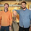 Olav Sunde og Martin Eid driver utsalget i Oslo. Foto: Knut Bjørheim