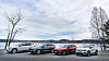 Samletest av Volkswagen ID.4, Skoda Enyaq iV80, Volvo XC40 P8 og Ford Mustang Mach-e.