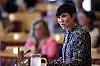 Ine Eriksen Søreide (H) fortsetter å utfordre olje- og energiministeren på sikkerhetsvurderingene gjort i forkant av Equinors Cosl-kontrakter. Foto: Rodrigo Freitas, NTB